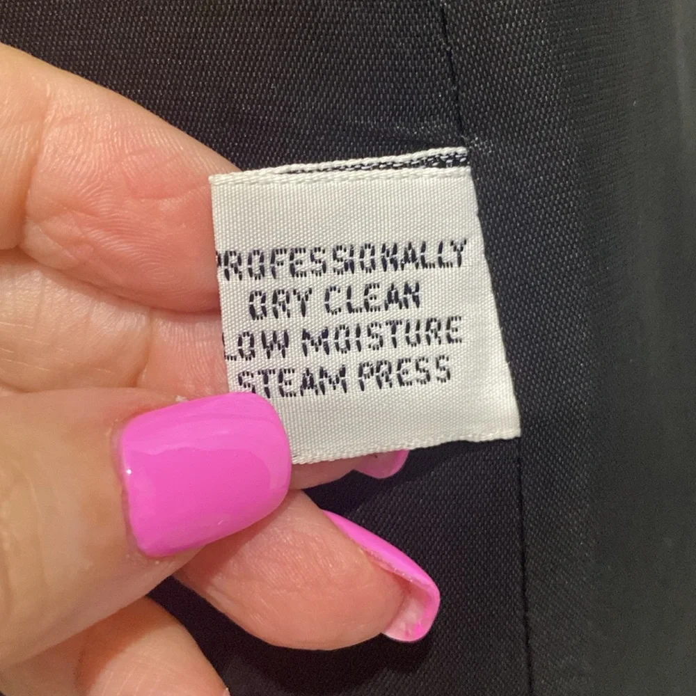 VINTAGE DIOR 💯% WORSTED WOOL BLACK BLAZER |Size 10